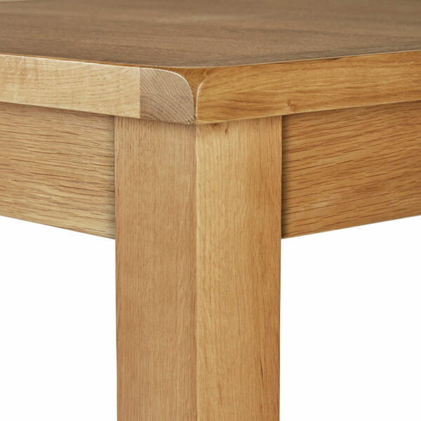 Ancroft Waxed Oak Small Extending Dining Table | 150-195cm