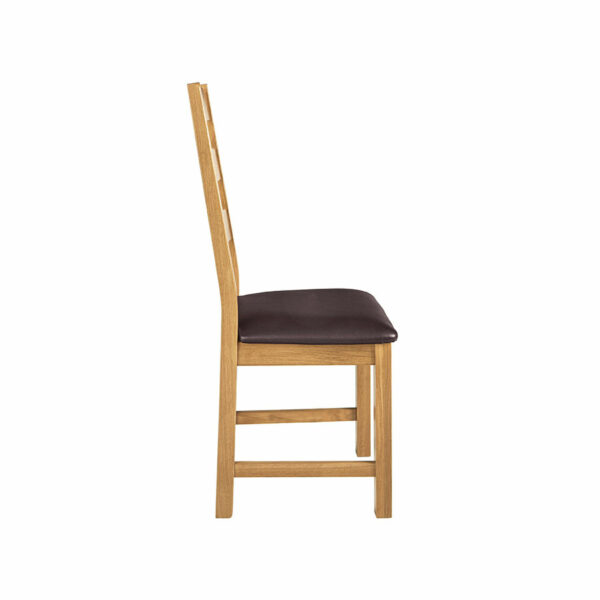 Bywell Waxed Oak Ladder Back Dining Chair | Fully Assembled