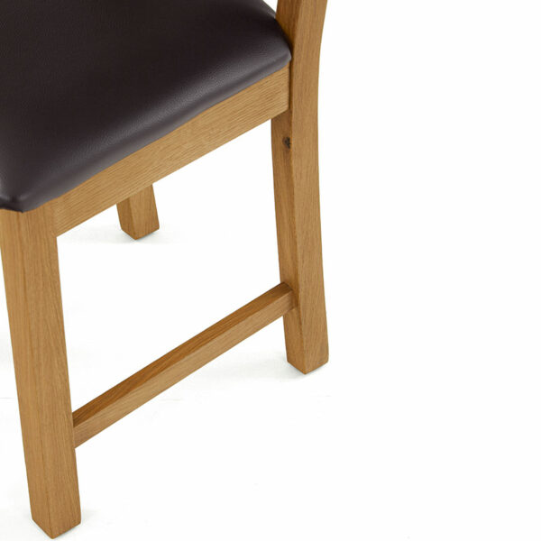 Bywell Waxed Oak Ladder Back Dining Chair | Fully Assembled