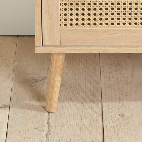 Chigwell 7 Drawer Rattan Chest Oak | Assembly Required | Clearance