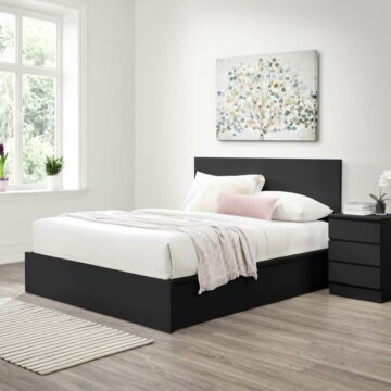 Hoxton King Ottoman Bed Black