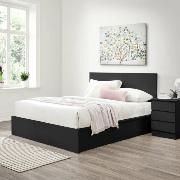 Hoxton King Ottoman Bed Black