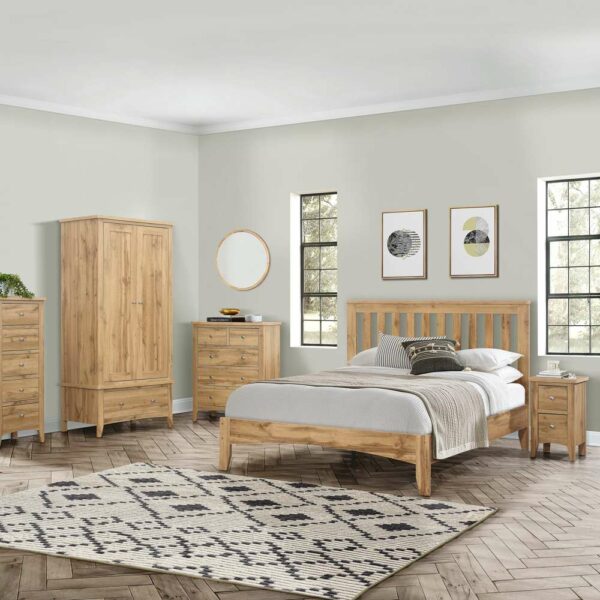 Norwood 5 Drawer Tall Chest Oak