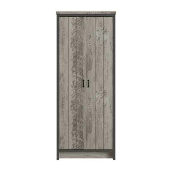 Fenway 2 Door Wardrobe | Assembly Required Grey
