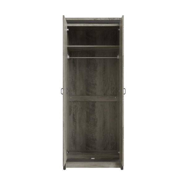 Fenway 2 Door Wardrobe | Assembly Required Grey