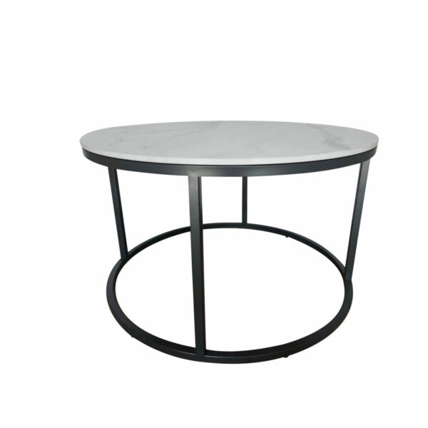 White Hera Round Coffee Table | Fully Assembled