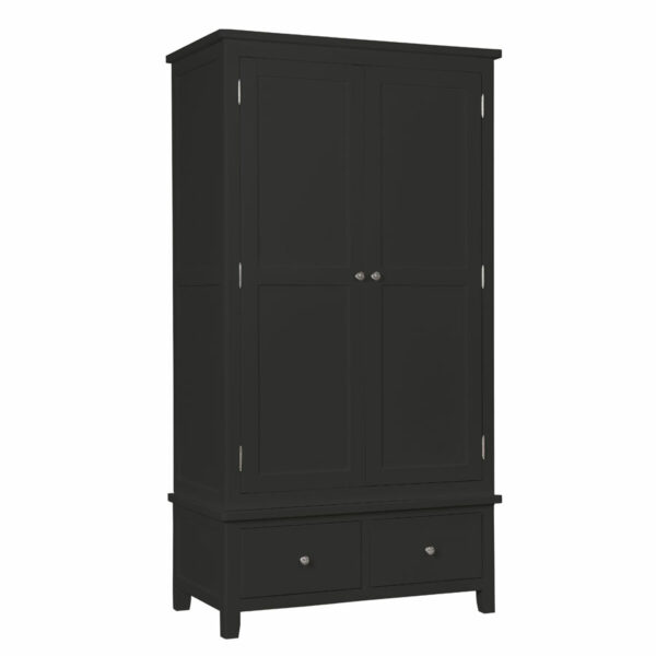 Black Geneva Painted Gents Wardrobe - Charcoal