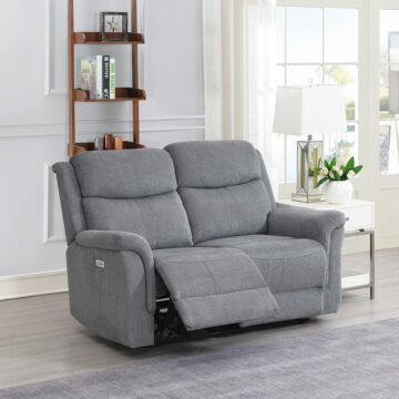Wexford Electric Recliner 2 Seater Grey Sofa