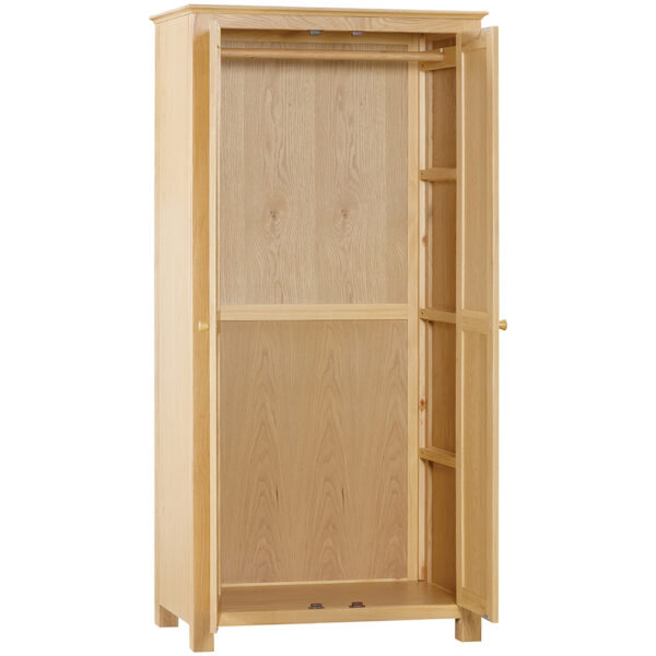 Emperor Oak All Hanging Double Wardrobe | Self Assembly | Clearance