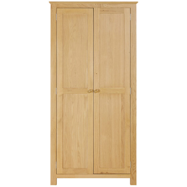 Emperor Oak All Hanging Double Wardrobe | Self Assembly | Clearance