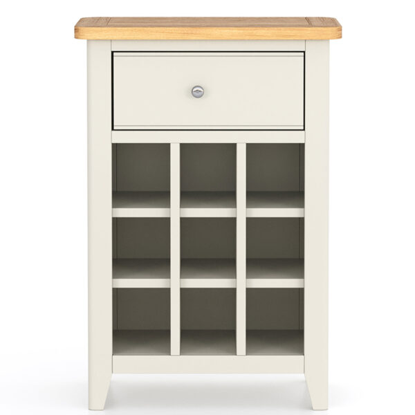 Arland Grey Painted Wine Cabinet | Fully Assembled