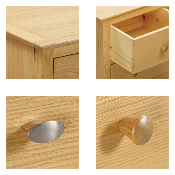 Emperor Oak Double Wardrobe With 1 Drawer | Self Assembly