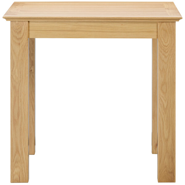 Emperor Oak Fixed Top 80 x 80 table | Self Assembly