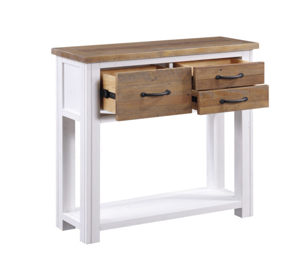 White Barkingside Small Console Table | Fully Assembled