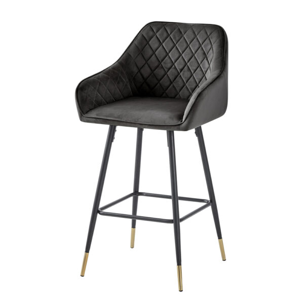 Stockwell Bar Stool - GUN METAL GREY (Pack of Two) | Assembly Required