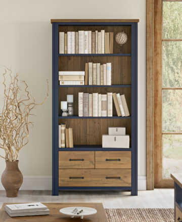 Debden Large Open Bookcase with Drawers