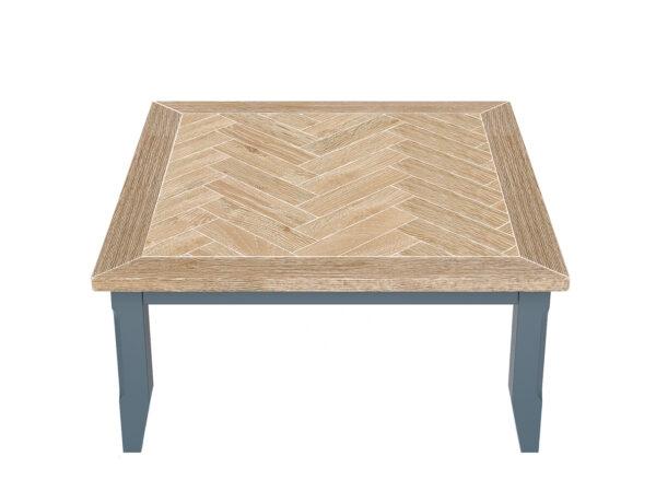 Blue Stockwell Square Open Coffee Table | Fully Assembled