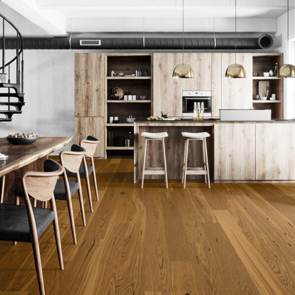 Timba Engineered Oak Flooring | Dark Oak Brushed & Matt Lacquered Plank Finish