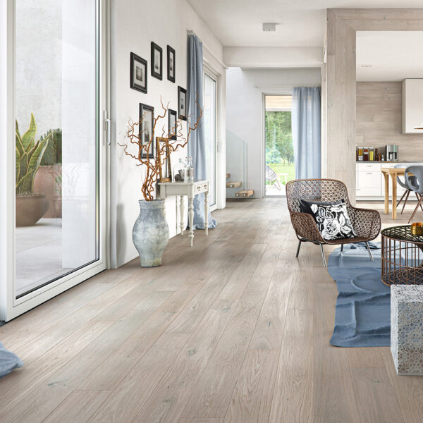 Timba Engineered Oak Flooring | Grey Oak Brushed & Matt Lacquered Plank Finish