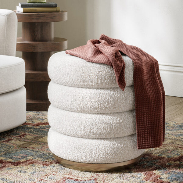 Oakmoor Upholstered Foot Stool | Fully Assembled
