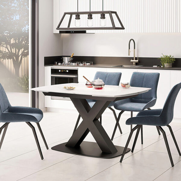 Maiden Large Extending Dining Table 160-240cm | Grey Stone | Assembly Required