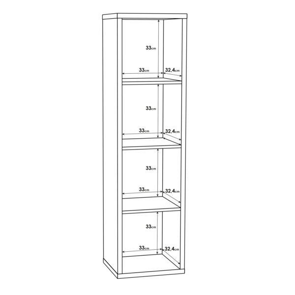 Mauri Cube 3 Shelves Storage Unit in Sand Oak | Self Assembly