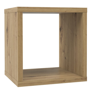 Mauri Cube Singular Storage Unit in Artisan Oak