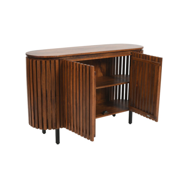 Taleda Slatted Mango Wood Large 2 Doors Sideboard | Assembly Required