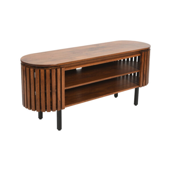 Taleda Slatted Mango Wood TV Cabinet | Assembly Required