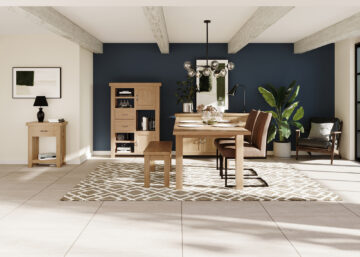 Wessex Oak Dining Bench 90cm
