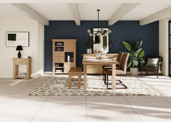 Wessex Oak Dining Bench 90cm
