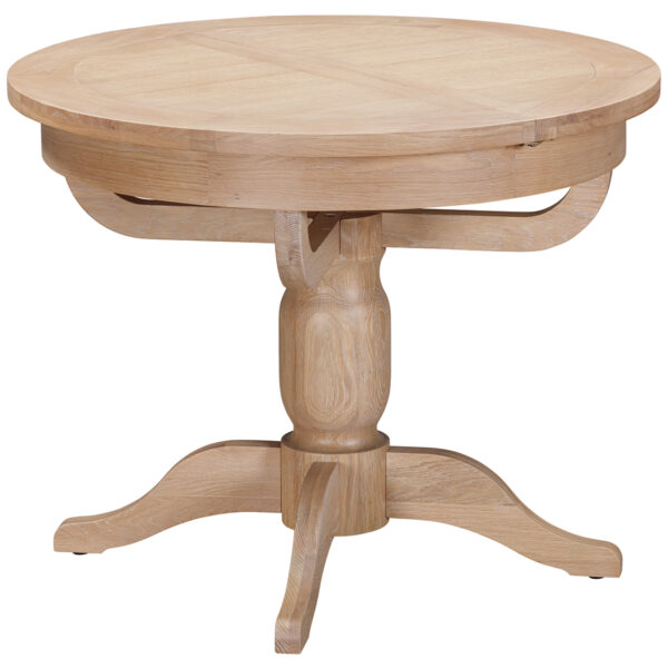 Wessex Oak Round Pedestal Extending Table
