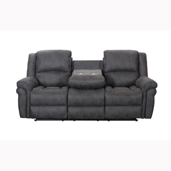 Gloucester 3 Seater Dark Grey (with console)