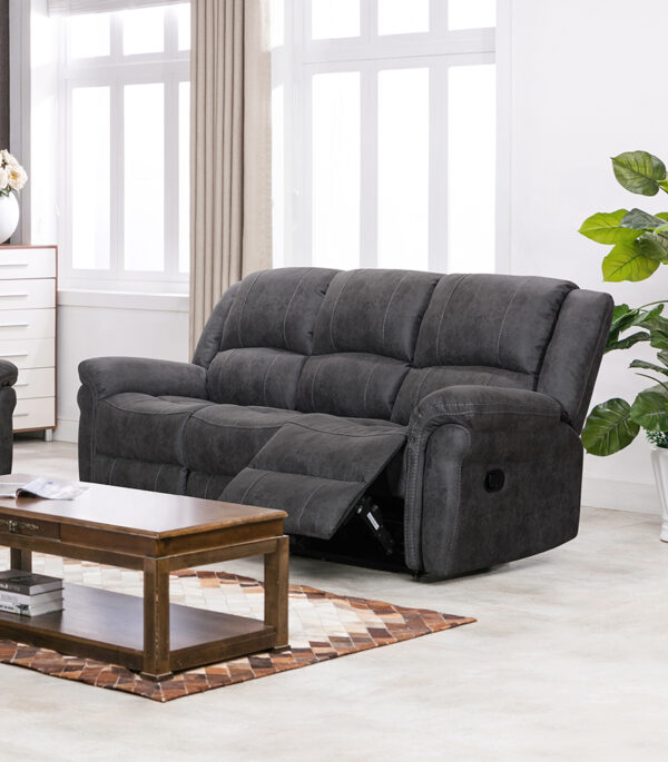 Gloucester 3 Seater Dark Grey (with console)