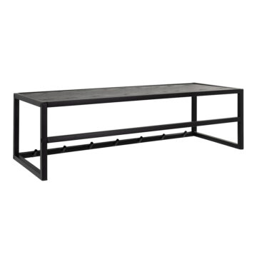 Milford Coat Rack in Black And Oak