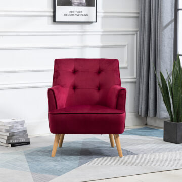 Stara Accent Chair Dark Crimson