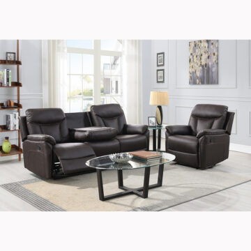 Dermont  3+1+1 Sofa Suite Dark Brown