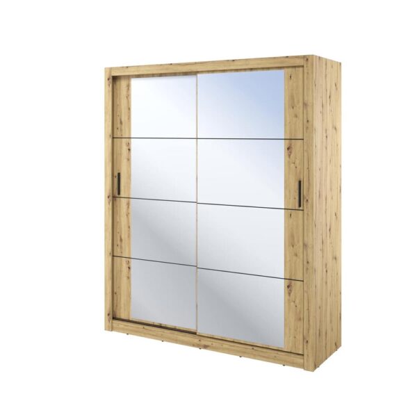 Durango 181cm Sliding Door Wardrobe | Artisan Oak | Assembly Required