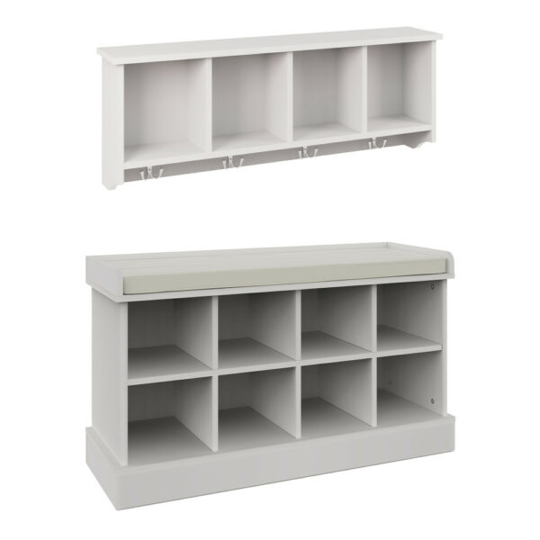 Kempton Shoe Bench + Wall Rack