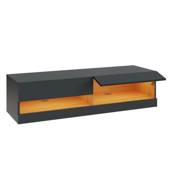 Garcia 120cm Wall TV Unit with LED | Assembly Required Grey