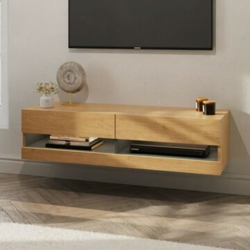 Leon 120cm Wall TV Unit with LED