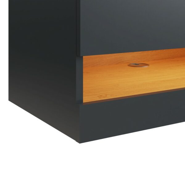 Garcia 120cm Wall TV Unit with LED | Assembly Required Grey
