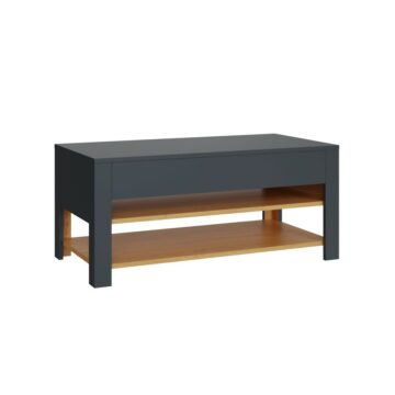 Leon Coffee Table with LED Anthracite/Oak