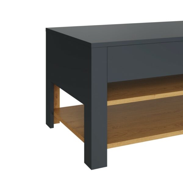 Garcia Coffee Table with LED Anthracite/Oak | Assembly Required Grey