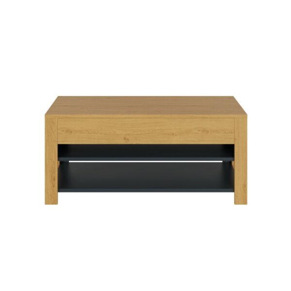 Garcia Coffee Table with LED Oak/Anthracite | Assembly Required