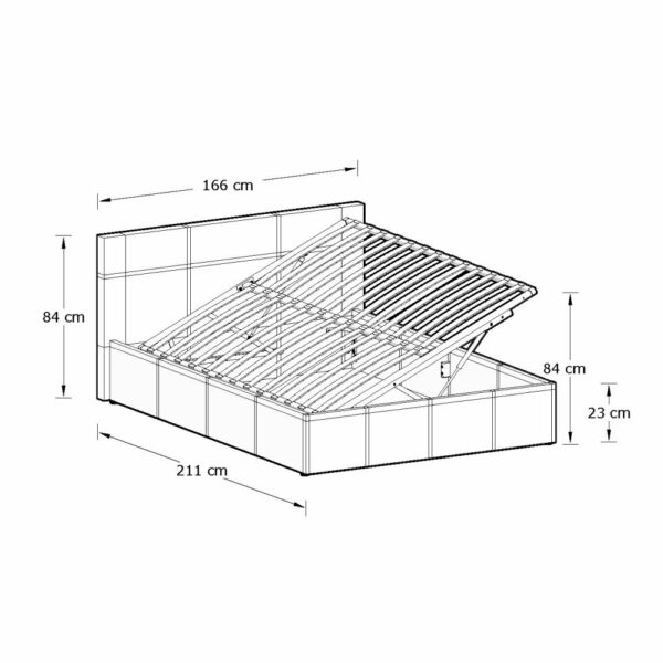Marikina Side Lift Ottoman Storage Bed | Assembly Required