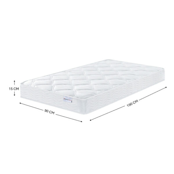 White Sleepy Castle Bonnell Spring High Quality Durable Mattress | Assembly Required