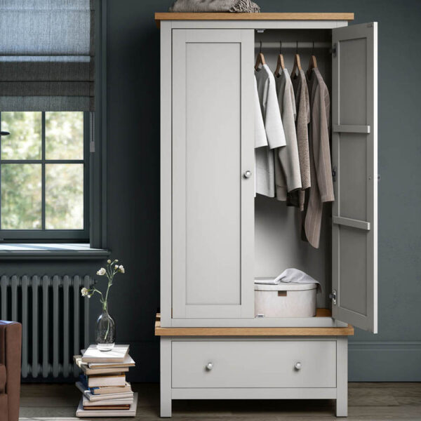 Hartside Grey Gentlemans Wardrobe