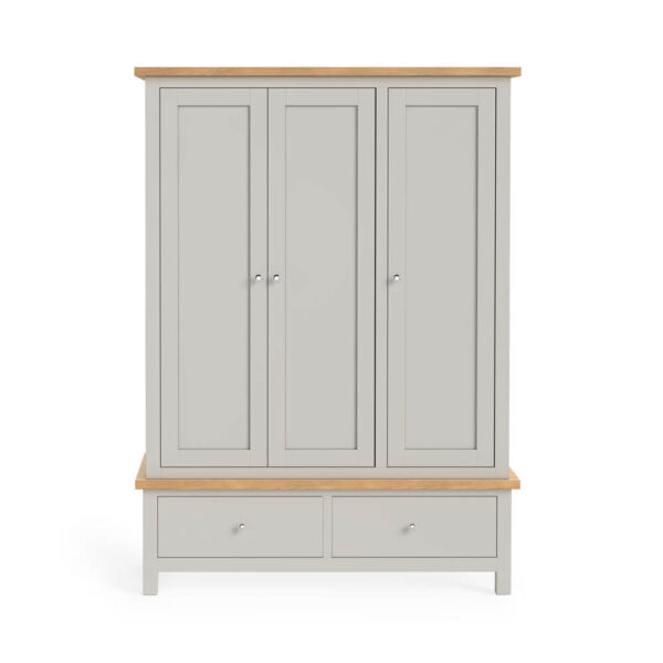 Hartside Grey Triple Wardrobe