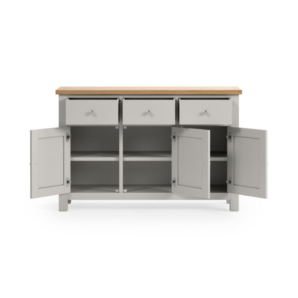 Hartside Grey Large Sideboard | Fully Assembled
